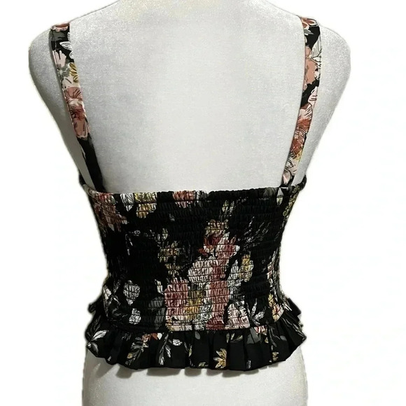 BOG Collective smocked floral top XS - Picture 3 of 6